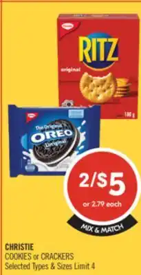 Shoppers Drug Mart CHRISTIE COOKIES or CRACKERS offer