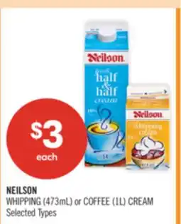 Shoppers Drug Mart NEILSON WHIPPING (473mL) or COFFEE (1L) CREAM offer