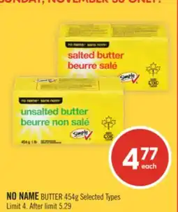 Shoppers Drug Mart NO NAME BUTTER offer