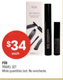 Shoppers Drug Mart PÜR TRAVEL SET offer