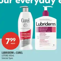 Shoppers Drug Mart LUBRIDERM or CUREL LOTIONS offer