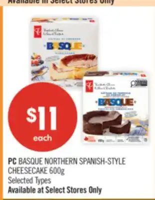Shoppers Drug Mart PC BASQUE NORTHERN SPANISH-STYLE CHEESECAKE offer