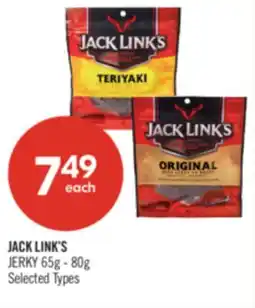 Shoppers Drug Mart JACK LINK'S JERKY offer