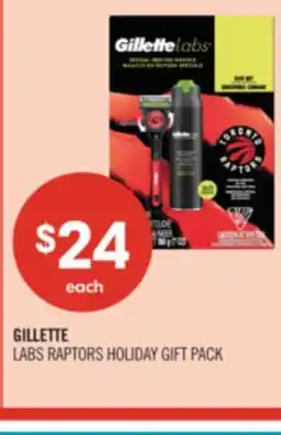 Shoppers Drug Mart GILLETTE LABS RAPTORS HOLIDAY GIFT PACK offer