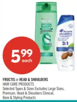 Shoppers Drug Mart FRUCTIS or HEAD & SHOULDERS HAIR CARE PRODUCTS offer