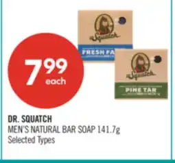 Shoppers Drug Mart DR. SQUATCH MEN'S NATURAL BAR SOAP offer