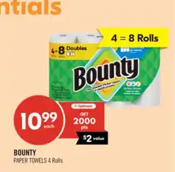Shoppers Drug Mart BOUNTY PAPER TOWELS offer