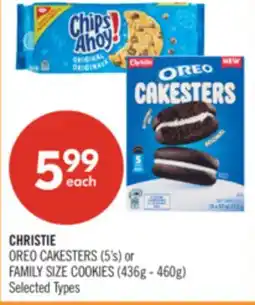 Shoppers Drug Mart CHRISTIE OREO CAKESTERS (5's) or FAMILY SIZE COOKIES (436g - 460g) offer