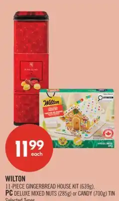 Shoppers Drug Mart 11-PIECE GINGERBREAD HOUSE KIT (639g), PC DELUXE MIXED NUTS (285g) or CANDY (700g) TIN offer