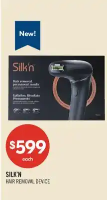 Shoppers Drug Mart SILK'N HAIR REMOVAL DEVICE offer