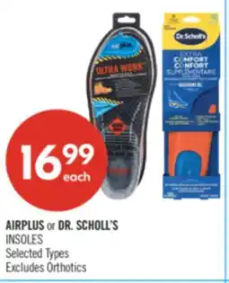 Shoppers Drug Mart AIRPLUS or DR. SCHOLL'S INSOLES offer