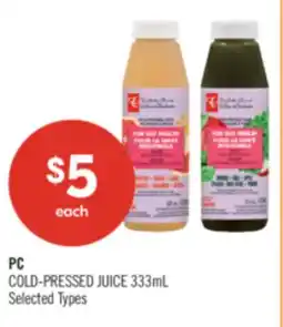 Shoppers Drug Mart PC COLD-PRESSED JUICE offer