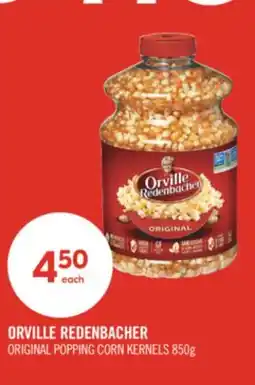Shoppers Drug Mart ORVILLE REDENBACHER ORIGINAL POPPING CORN KERNELS 850g offer