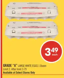 Shoppers Drug Mart GRADE A LARGE WHITE EGGS offer