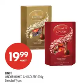 Shoppers Drug Mart LINDT LINDOR BOXED CHOCOLATE offer