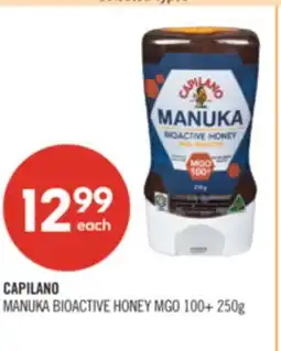 Shoppers Drug Mart CAPILANO MANUKA BIOACTIVE HONEY MGO 100+ 250g offer