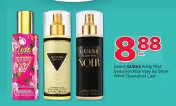 Rexall Select GUESS Body Mist offer