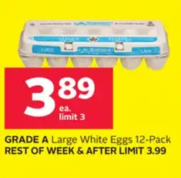 Rexall GRADE A Large White Eggs offer