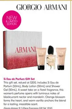 Shoppers Drug Mart Giorgio Armani Si 3-Piece Fragrance Gift Set offer