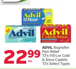 Rexall ADVIL Ibuprofen Pain Relief 72' s-115' s or Cold & Sinus Caplets 72's offer