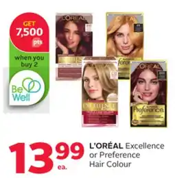 Rexall L' ORÉAL Excellence or Preference Hair Colour offer