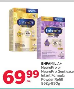Rexall ENFAMIL A + NeuroPro or NeuroPro Gentlease Infant Formula Powder Refill offer