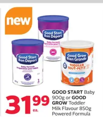 Rexall GOOD START Baby 900g or GOOD GROW Toddler Milk Flavour 850g offer
