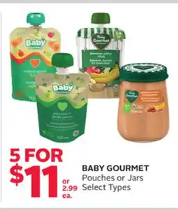 Rexall BABY GOURMET Pouches or Jars offer