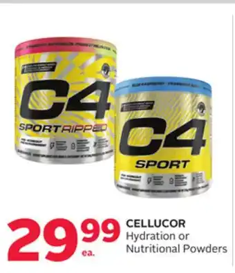 Rexall CELLUCOR Hydration or Nutritional Powders offer