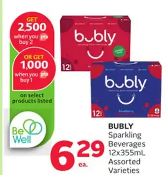 Rexall BUBLY Sparkling Beverages offer