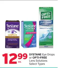 Rexall SYSTANE Eye Drops or OPTI-FREE Lens Solutions offer