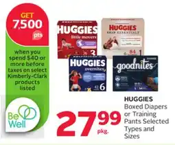 Rexall HUGGIES Boxed Diapers or Training Pants offer
