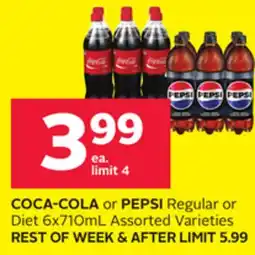 Rexall COCA-COLA or PEPSI Regular or Diet offer