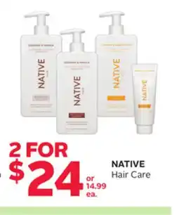 Rexall NATIVE Hair Care offer