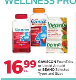 Rexall GAVISCON FoamTabs or Liquid Antacid or BEANO offer