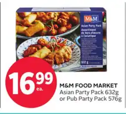 Rexall M & M FOOD MARKET Asian Party Pack 632g or Pub Party Pack 576g offer