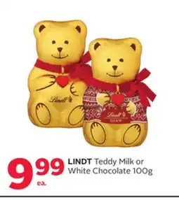 Rexall LINDT Teddy Milk or White Chocolate offer