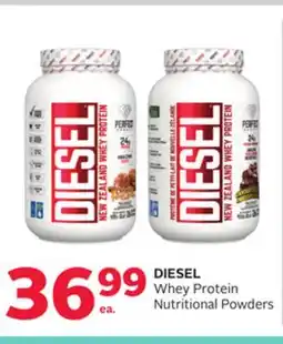 Rexall DIESEL Whey Protein Nutritional Powders offer