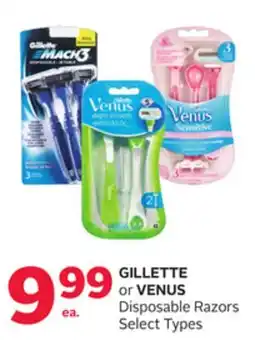 Rexall GILLETTE or VENUS Disposable Razors offer