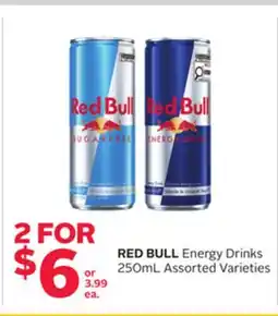 Rexall RED BULL Energy Drinks offer