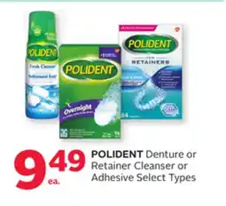 Rexall POLIDENT Denture or Retainer Cleanser or Adhesive offer