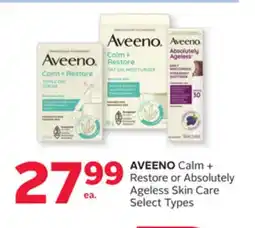 Rexall AVEENO Calm + Restore or Absolutely Ageless Skin Care offer