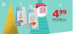 Rexall ROSE & ROBIN Butter or Maple Fudge offer