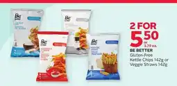 Rexall BE BETTER Gluten-Free Kettle Chips 142g or Veggie Straws 142g offer