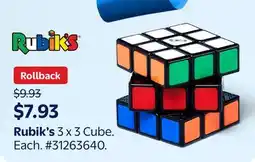Walmart Rubik's 3 x 3 Cube offer