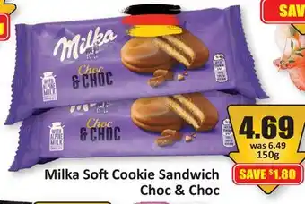Starsky Milka Soft Cookie Sandwich Choc & Choc offer