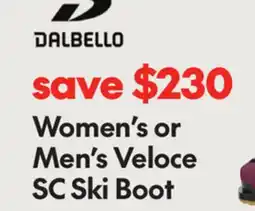 Sport Chek DALBELLO WOMEN'S OR MEN'S VELOCE SC offer
