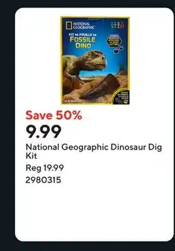Staples National Geographic Dinosaur Dig Kit offer