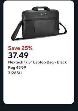 Staples Nextech 17.3 Laptop Bag - Black offer