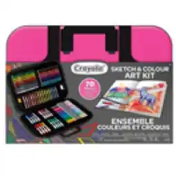 Staples Crayola Sketch & Colour Art Kit - Pink offer